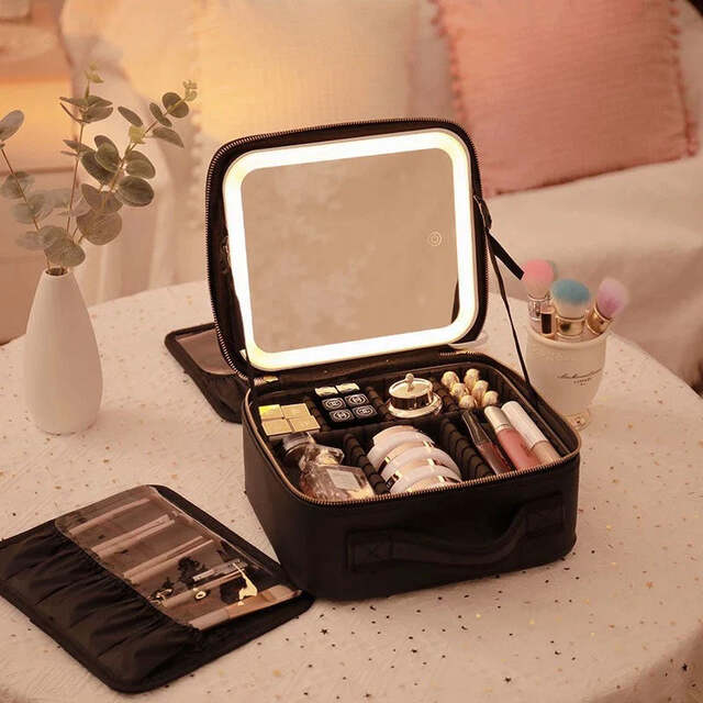 Trousse de Maquillage Miroir LED